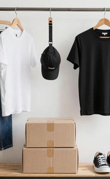 Close-up of a package labeled with a fast delivery sticker.