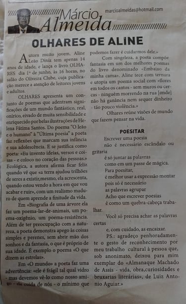 Coluna Márcio Almeida jornal Gazeta de Minas
