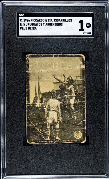 1926 Piccardo & CIA Cigarillos Plus Ultra Basketball Card E5 Uruguayos Y Argentinos
