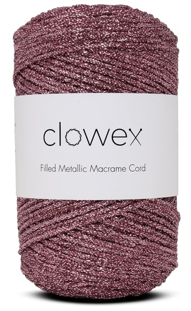 Filled Metallic Macrame Cord