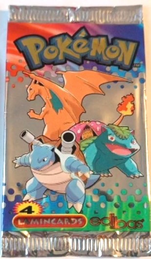 Booster Lamincards pokémon série 1 4 cartes front