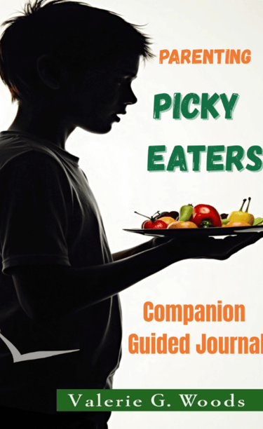 Picky Eaters Guided Journal Cover with Teenager Holding A Plate of Food