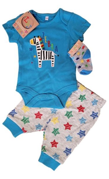Organic cotton unisex-3-piece-outfit-for-baby-girl-or-baby-boy-by-lily-jack