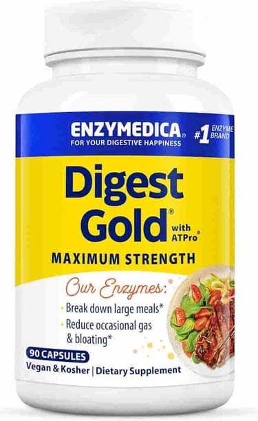 Digestive enzymes for bloating relief