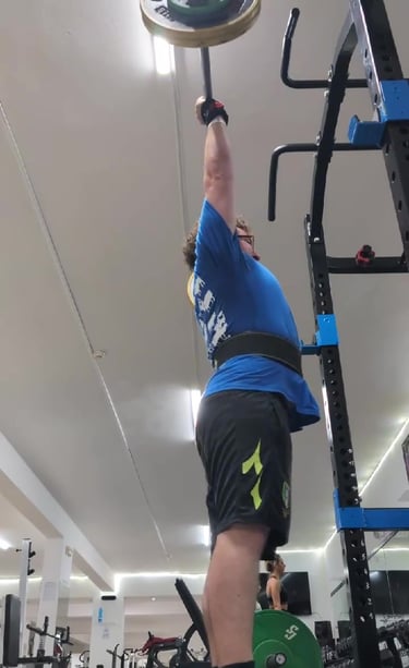 client overhead press