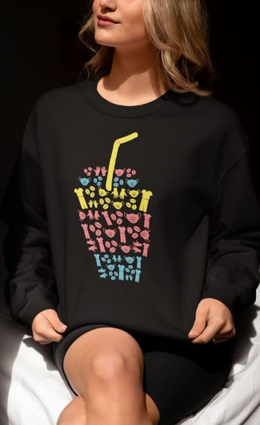 Coffee Scrub Rubber Gloves Sweat Shirt