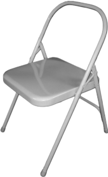 une chaise de yoga métallique pliante disponible en Tunisie
