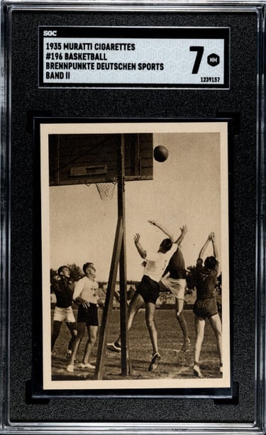 Murattie Cigarettes 1936 Olympics Basketball