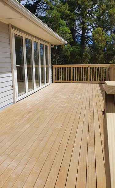 new deck for outdoor living