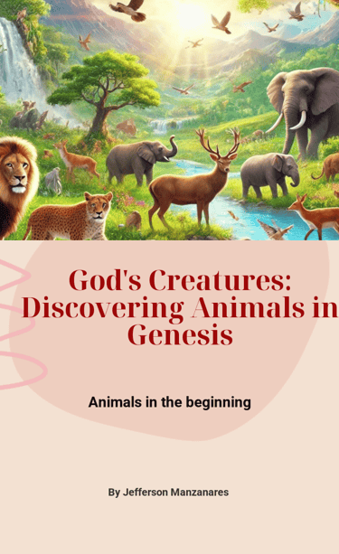 a book cover of a book with a picture of a group of animals