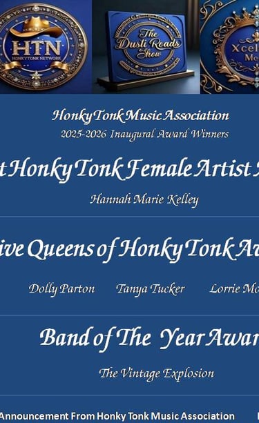 Honky Tonk Music Association Best Female  and Five Queens of Honky Tonk  and