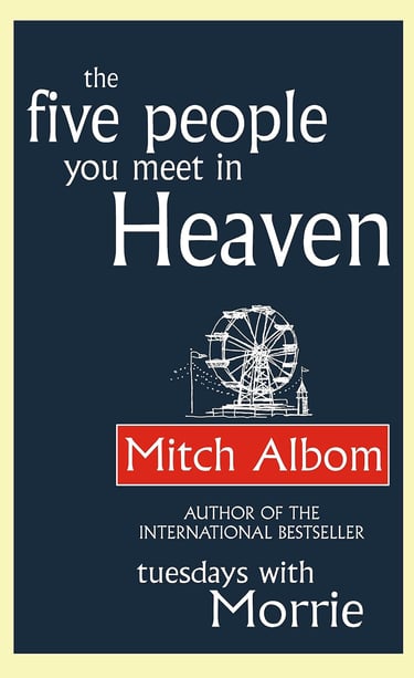 Book cover of Mitch Albom Five people you meet in heaven