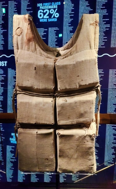 Life Preserver from the Titanic in Belfast, Ireland