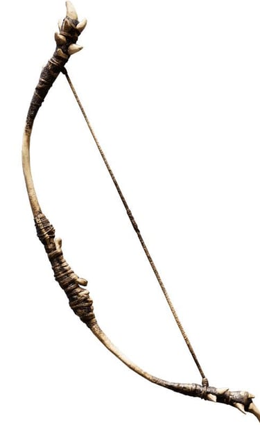 a bow with a bow and arrow
