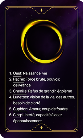 Eden le jeu de la vie extension celeste carte symbole