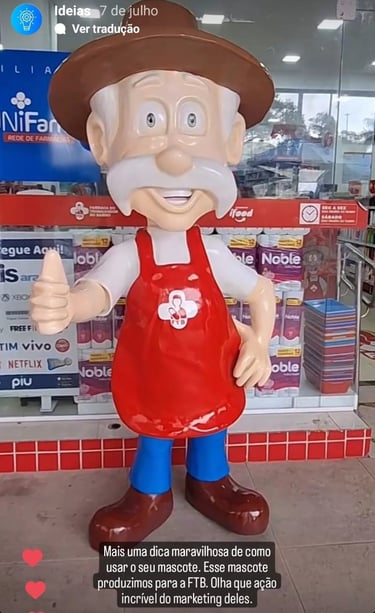 mascote 3D personagem 3D