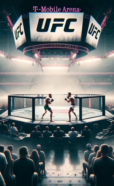 Conor McGregor vs. Michael Chandler facing off in the octagon during UFC 303.