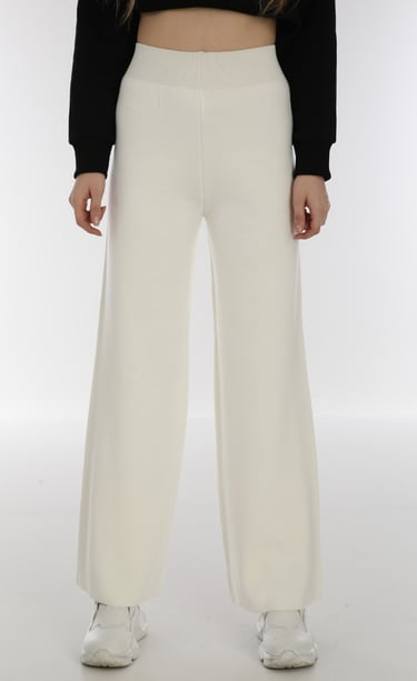 Rongzhiyue: White wide-leg pants