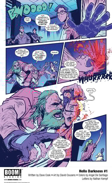 Page 2 of 'Stay in Your Lane' comic Art by David Cousens