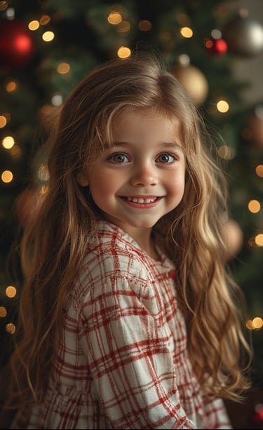 Pauline MacAvoy; Christmas Morning; Age 4