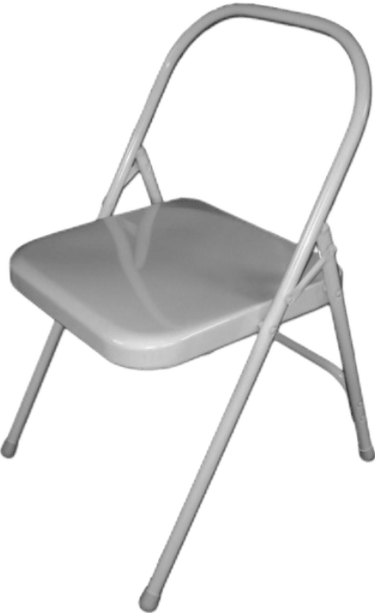 une chaise de yoga métallique pliante disponible en Tunisie