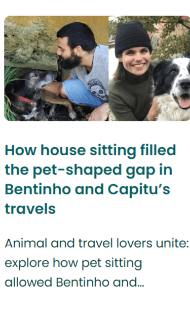 artigo TrustedHousesitters capitu e bentinho por ai