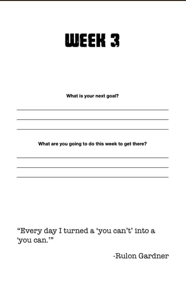 weekly journal entry