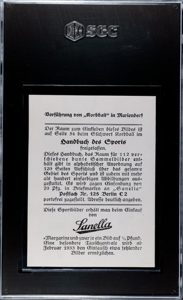 German Korbball Netball Rare Card for sale