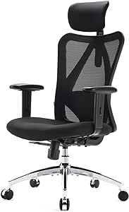 a black office chair with a black office chair