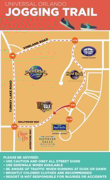 Universal Orlando Running Trail