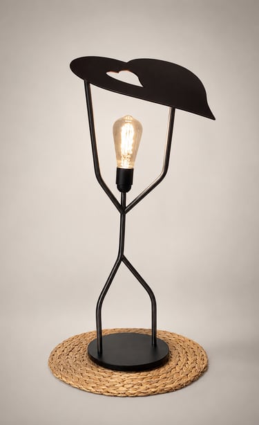 Lampe design en métal fabriquée sur mesure par 123METAL