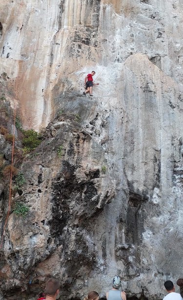 thailand krabi railay rock climbing experience