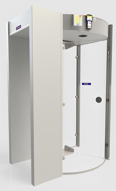 Portas giratórias para segurança