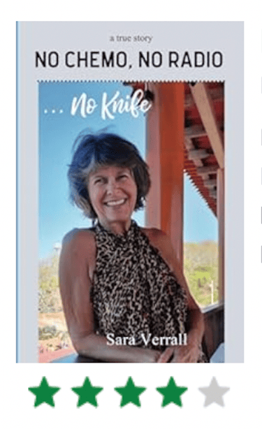 No chemo No radio No knife book cover with 4 stars