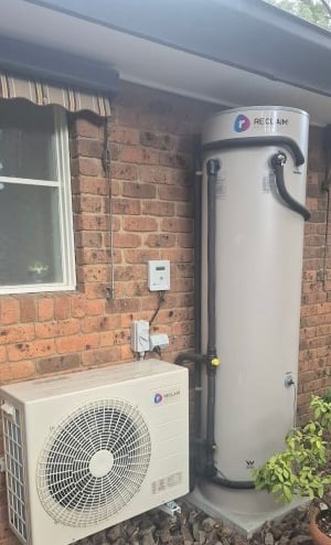 Heat Pump hot water service installed in McCrea