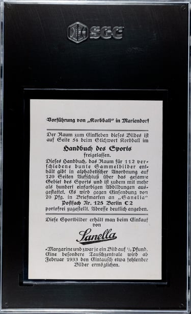 German Korbball Netball Rare Card for sale