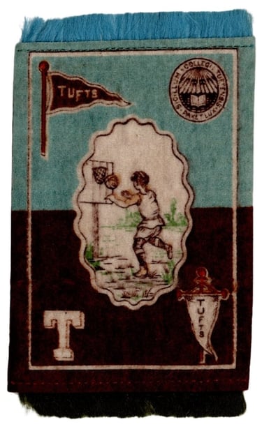 Tufts Vintage B33 College Basketball Felt