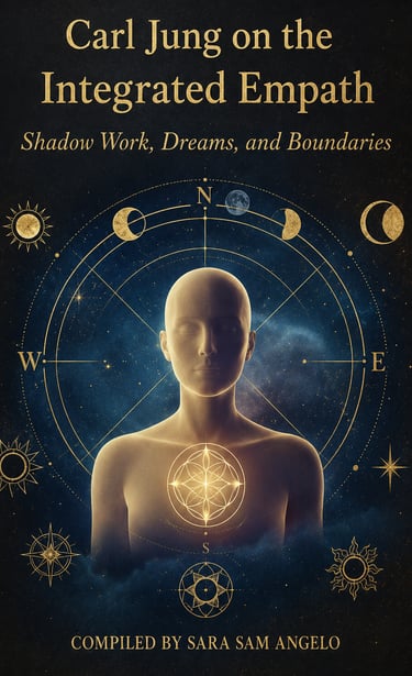 Carl Jung on the Integrated Empath book cover exploring shadow work, dreams, emotional boundaries,