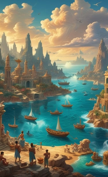 A cave filled with lots of rocks and water