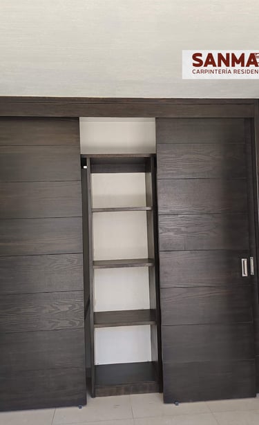 closet de madera fraccionamiento