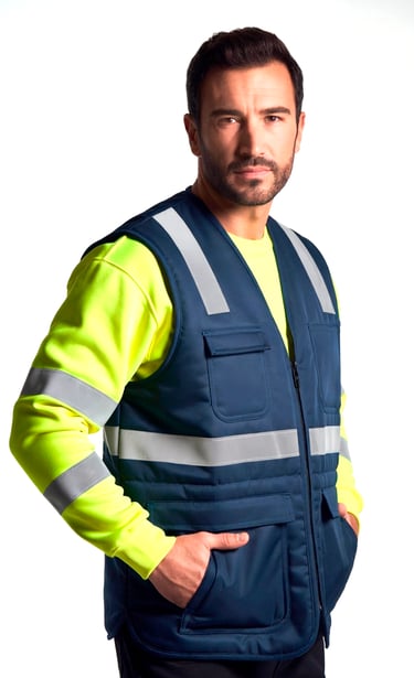 Chaleco laboral alta visibilidad