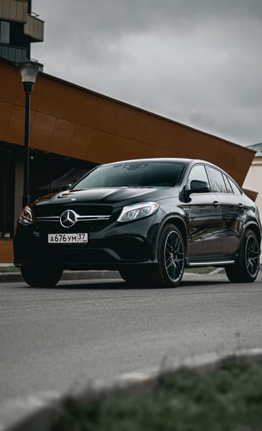 GLE 43 AMG with Maxxis SUV tyres installed at a reputable Nigerian tire shop