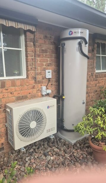 Heat Pump hot water service installed in McCrea