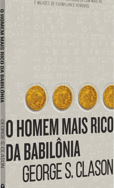 Capa do livro O Homem Mais Rico da Babilônia, de George S. Clason.