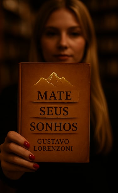 Mulher Segurando Livro Mate Seus Sonhos