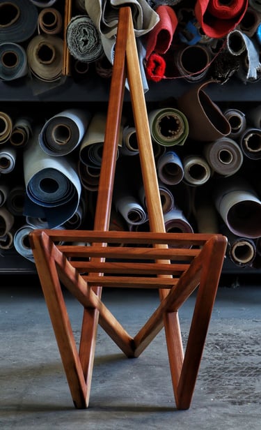 Creative wooden lounge chair