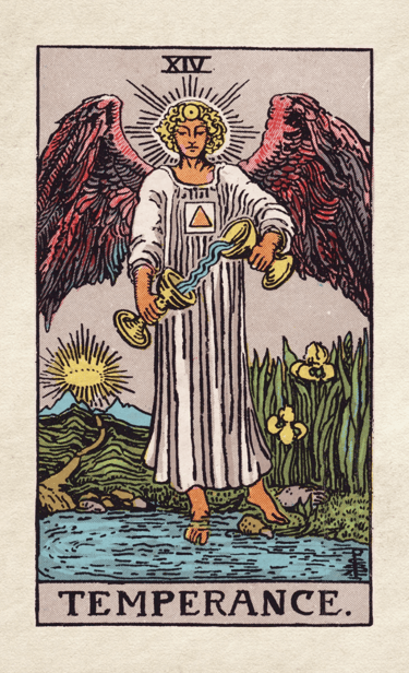 The Fool Meets Temperance: The Alchemy of Balance, Healing, and Divine Flow