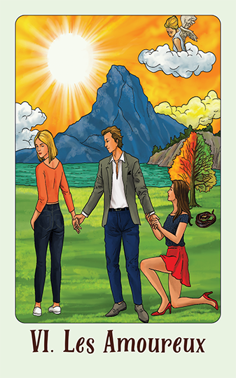 Eden le jeu de la vie Le tarot de jasper Les amoureux