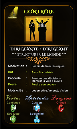 Eden le jeu de la vie archetype Dirigeant