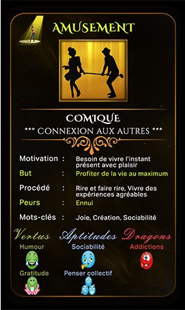 Eden le jeu de la vie archetype Comique